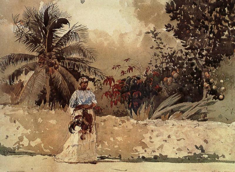 Winslow Homer The way to the market